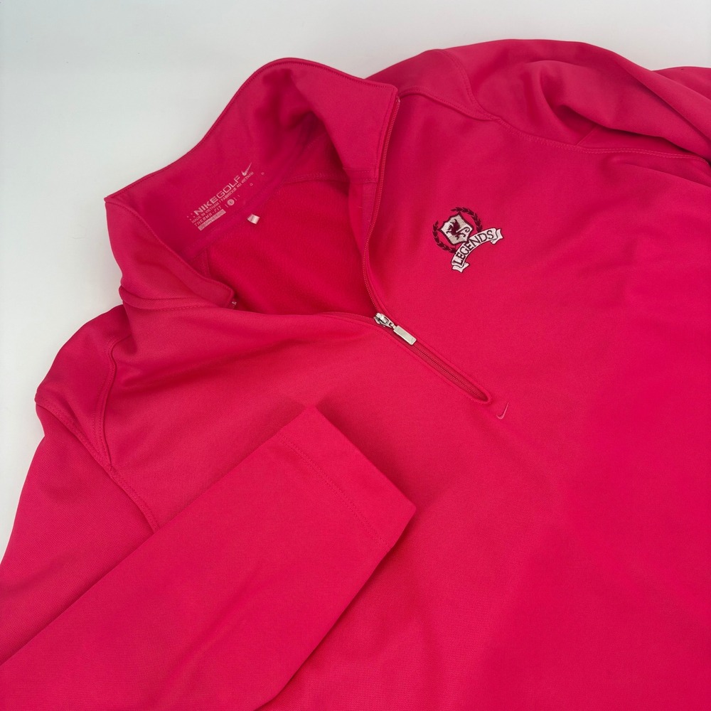 Nike Golf‎ Therma Fit Women's Pink 1/4 Zip Pullover Long Sleeve Shirt L